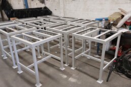 White Metal Framework - Powder Paint - Finishing First UK Ltd