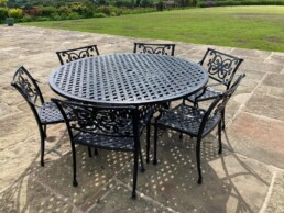 Metal Table Chairs Black - Powder Paint - Finishing First UK Ltd